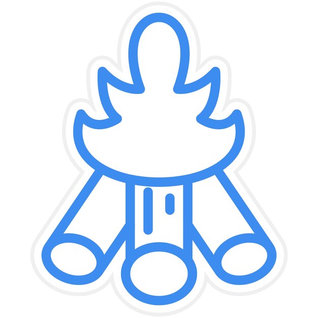 Estilo del icono de la leña