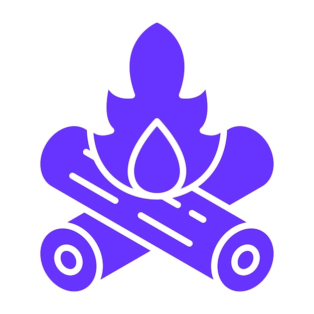 Estilo del icono de la leña