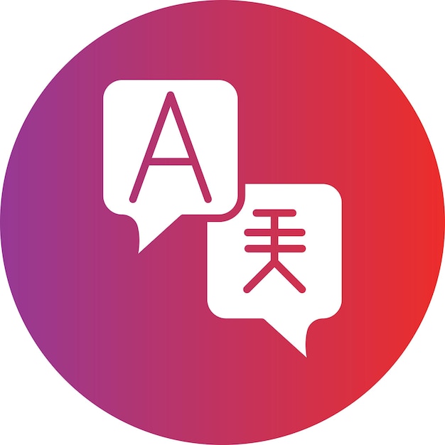 Estilo de icono del lenguaje de diseño vectorial