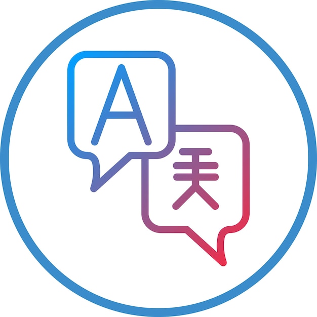 Estilo de icono del lenguaje de diseño vectorial