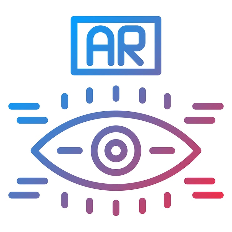 Vector estilo del icono de las lentes de contacto