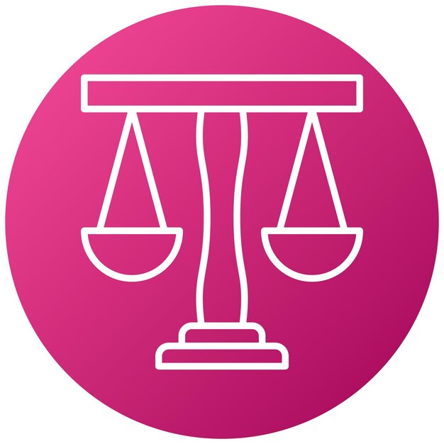 Estilo del icono de la ley