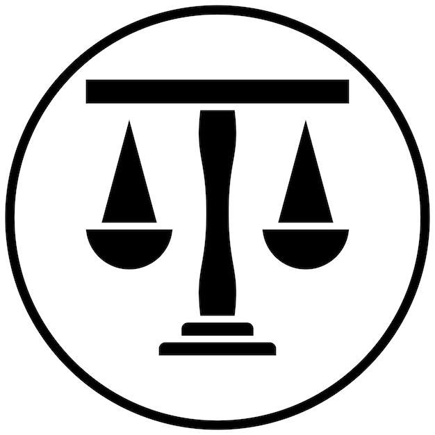 Estilo del icono de la ley