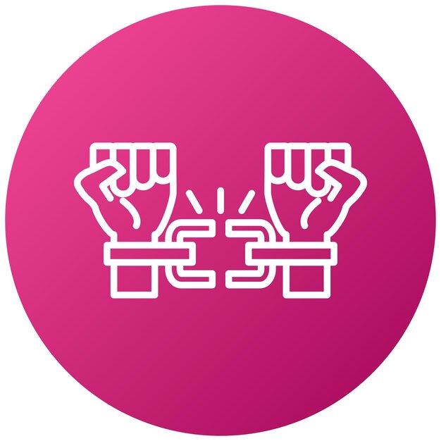 Estilo de icono de libertad de diseño vectorial