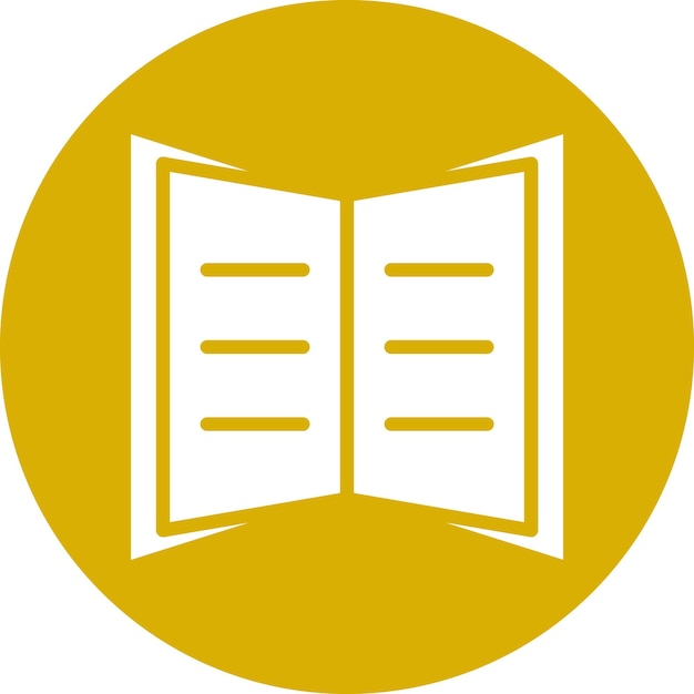 Estilo del icono de libro abierto