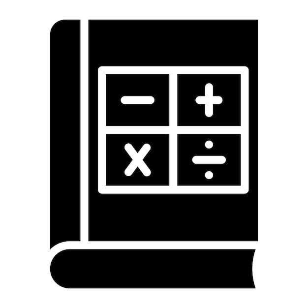Estilo del icono del libro de álgebra