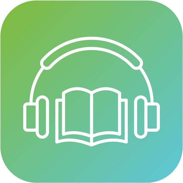 Estilo del icono del libro de audio