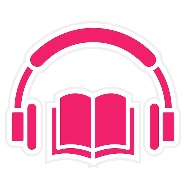 Estilo del icono del libro de audio