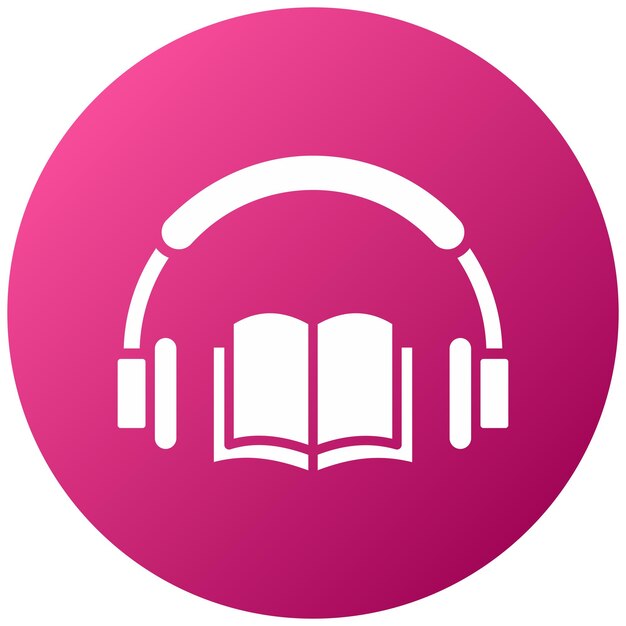 Estilo del icono del libro de audio