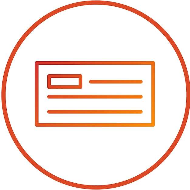 Estilo del icono del libro de cheques de diseño vectorial