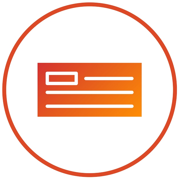 Estilo del icono del libro de cheques de diseño vectorial