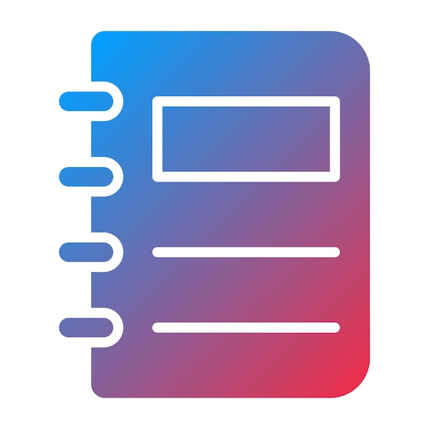 Estilo de icono de libro de diseño vectorial