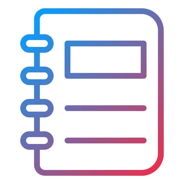 Estilo de icono de libro de diseño vectorial