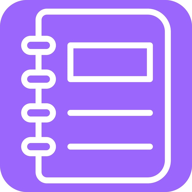 Estilo de icono de libro de diseño vectorial