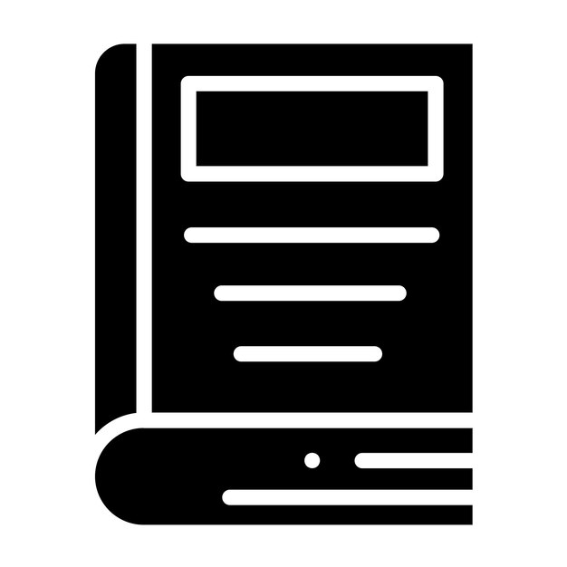 Estilo de icono de libro de diseño vectorial