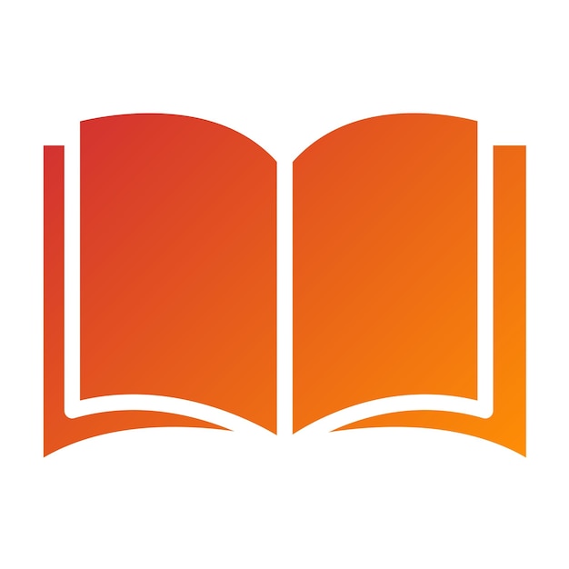 Estilo de icono de libro de diseño vectorial