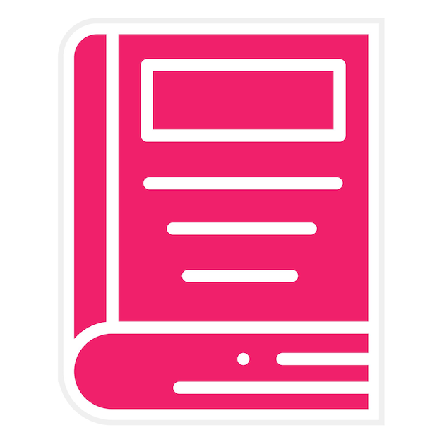 Estilo de icono de libro de diseño vectorial