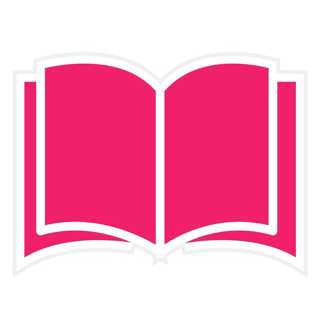 Estilo de icono de libro de diseño vectorial
