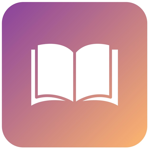 Estilo de icono de libro de diseño vectorial