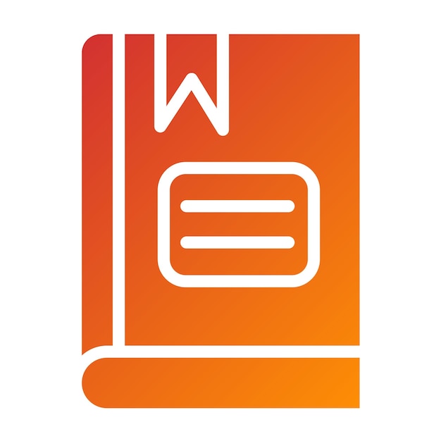 Estilo de icono de libro de diseño vectorial