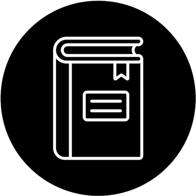 Estilo de icono de libro de diseño vectorial