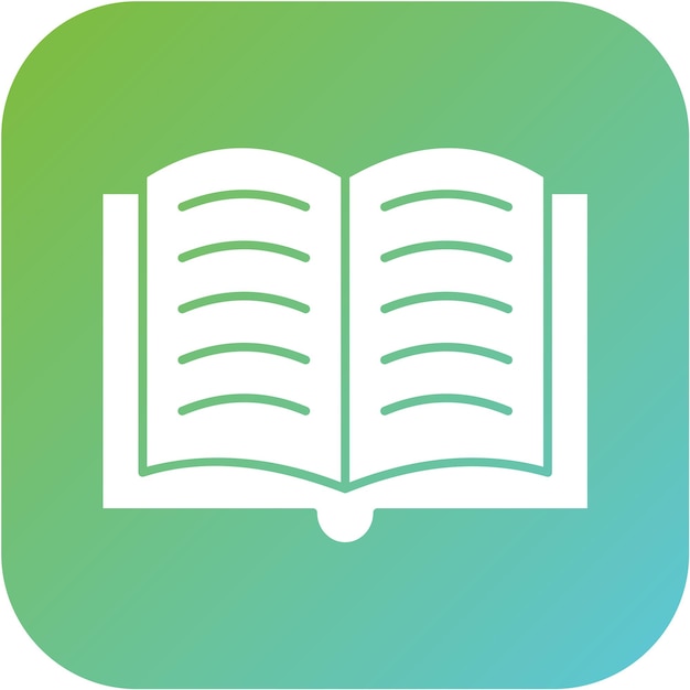 Estilo de icono de libro de diseño vectorial
