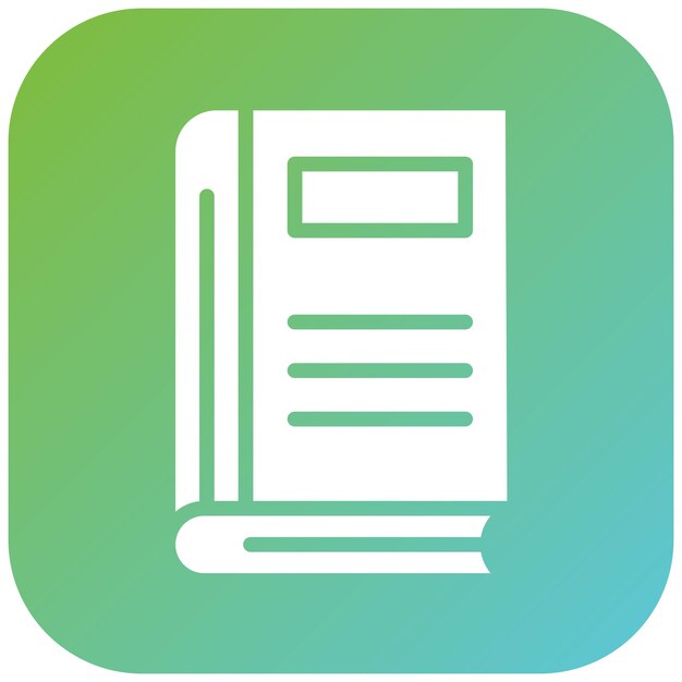 Estilo de icono de libro de diseño vectorial