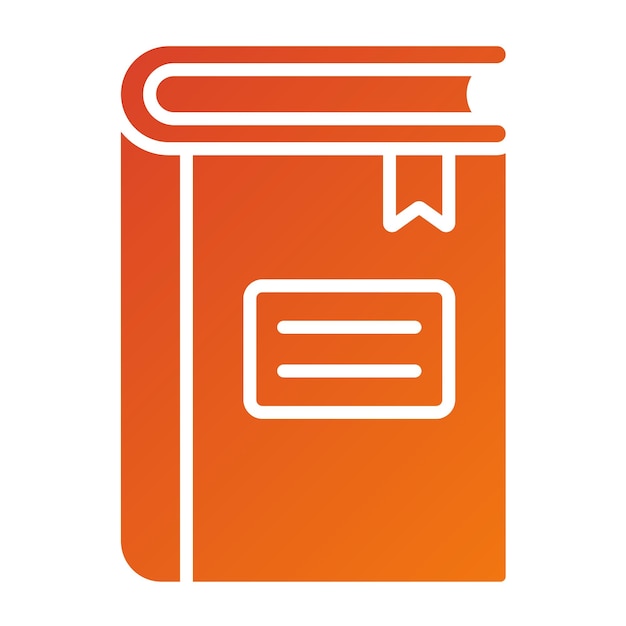 Estilo de icono de libro de diseño vectorial