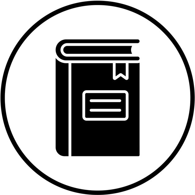 Estilo de icono de libro de diseño vectorial