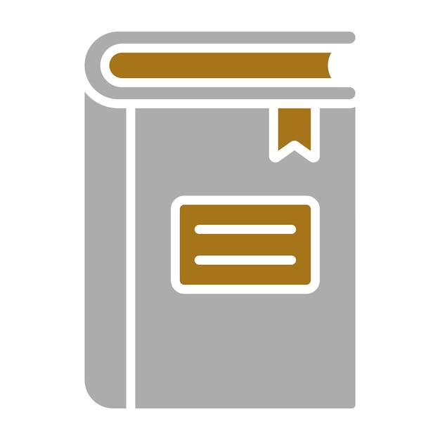 Estilo de icono de libro de diseño vectorial