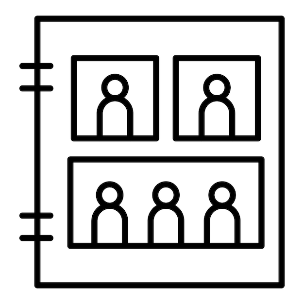 Estilo del icono del libro familiar