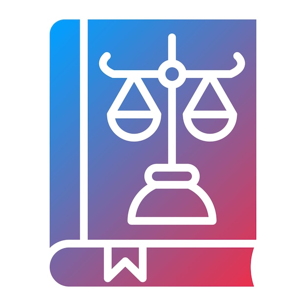 Estilo del icono del libro de leyes