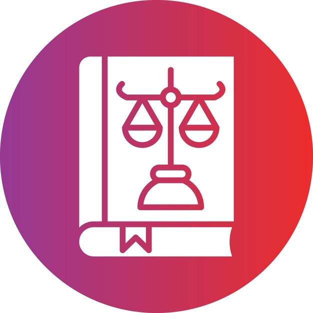 Estilo del icono del libro de leyes
