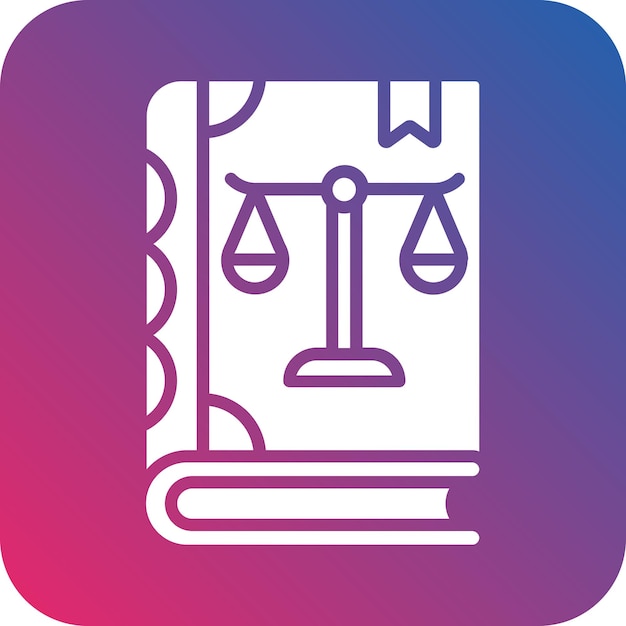 Estilo del icono del libro de leyes