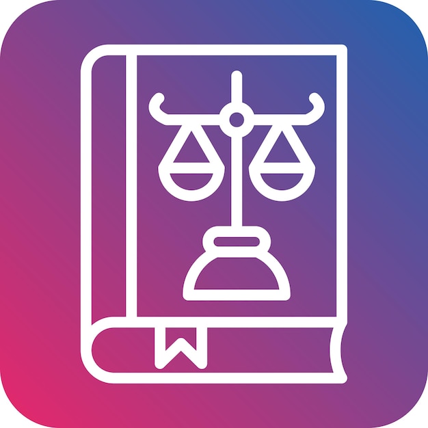Estilo del icono del libro de leyes