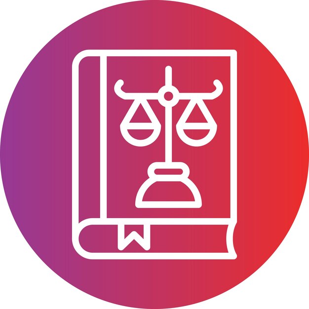 Estilo del icono del libro de leyes