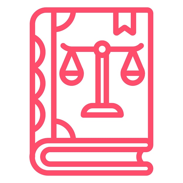 Estilo del icono del libro de leyes