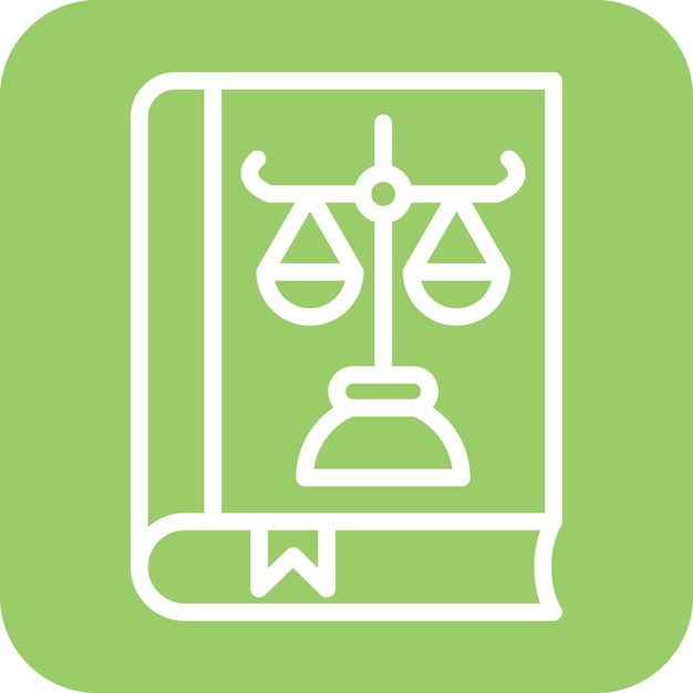 Estilo del icono del libro de leyes