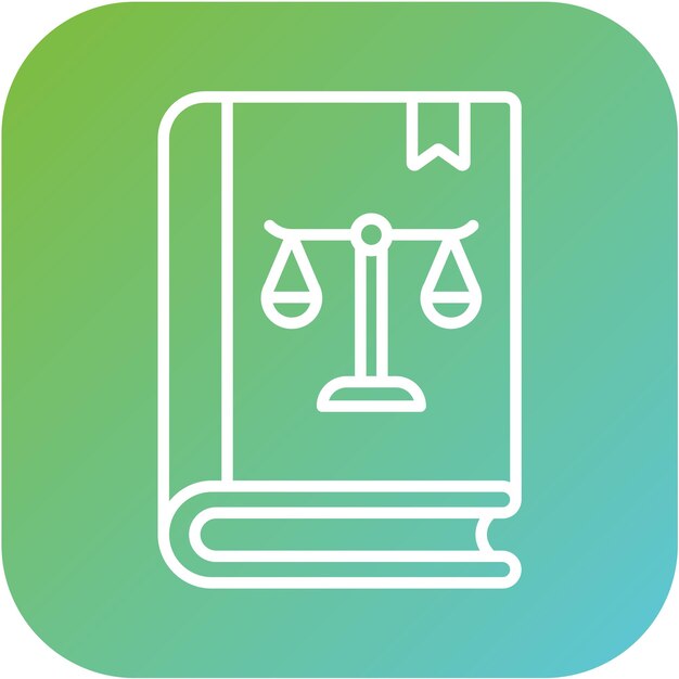 Estilo del icono del libro de leyes