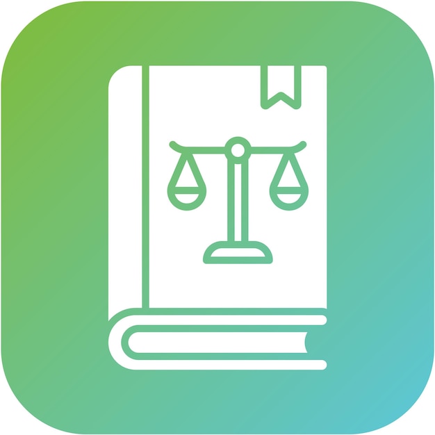 Estilo del icono del libro de leyes