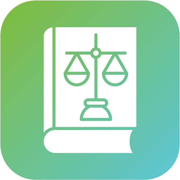 Estilo del icono del libro de leyes