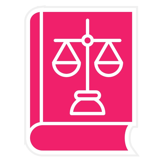 Estilo del icono del libro de leyes