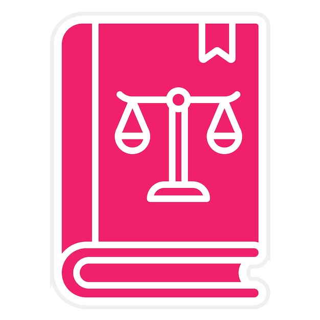 Estilo del icono del libro de leyes