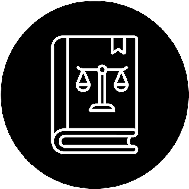 Estilo del icono del libro de leyes