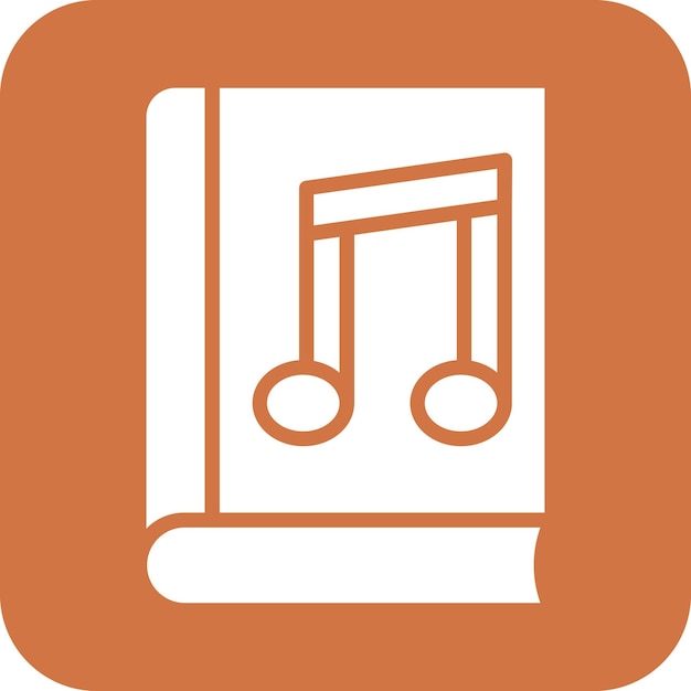 Estilo del icono del libro de música