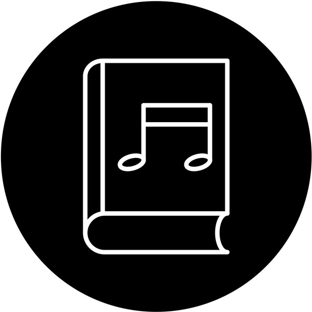 Estilo del icono del libro de música