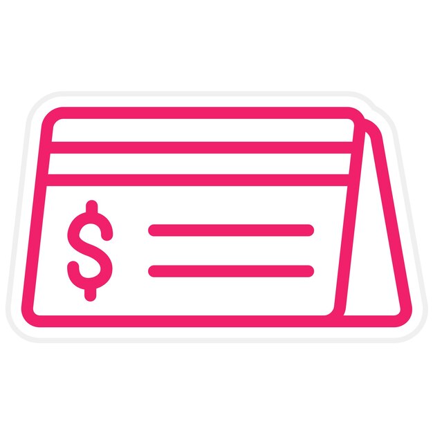 Estilo del icono del libro de pases de diseño vectorial