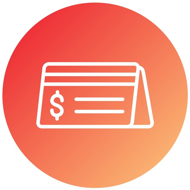 Estilo del icono del libro de pases de diseño vectorial
