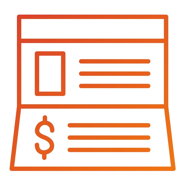 Estilo del icono del libro de pases de diseño vectorial