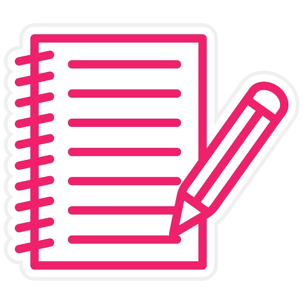 Estilo del icono de los libros de trabajo de diseño vectorial